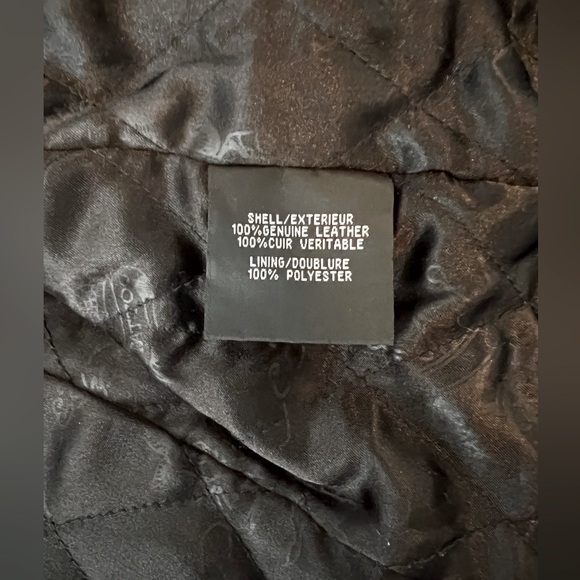 Vintage Ed Hardy Genuine Biker Leather Jacket. Christian Audigier. Size Small. - Picture 7 of 8